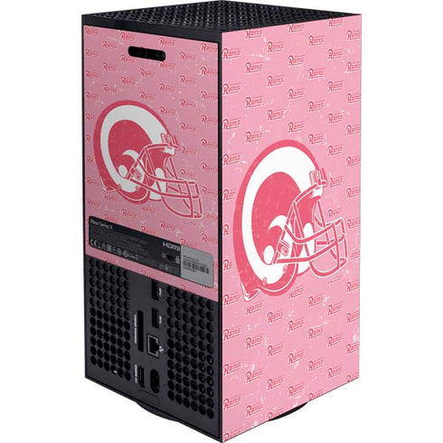 NFL Los Angeles Rams Pink Logo Blast Xbox Series X Bundle Skin