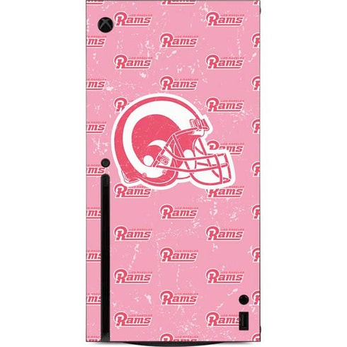 NFL Los Angeles Rams Pink Logo Blast Xbox Series X Console Skin