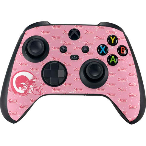 NFL Los Angeles Rams Pink Logo Blast Xbox Series X Controller Skin