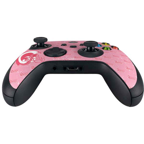 NFL Los Angeles Rams Pink Logo Blast Xbox Series X Controller Skin