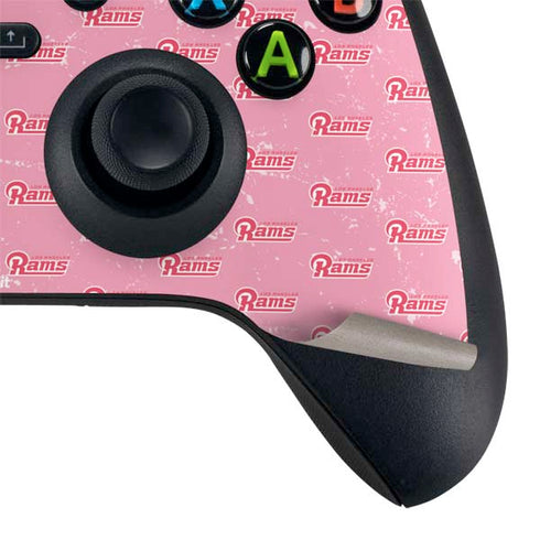 NFL Los Angeles Rams Pink Logo Blast Xbox Series X Controller Skin