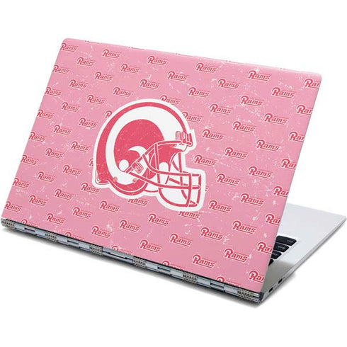 NFL Los Angeles Rams Pink Logo Blast Yoga 910 2-in-1 14in Touch-Screen Skin