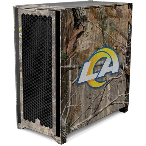 NFL Los Angeles Rams Realtree AP Camo Corsair 4000D Tempered Glass Mid-Tower ATX Case Skin