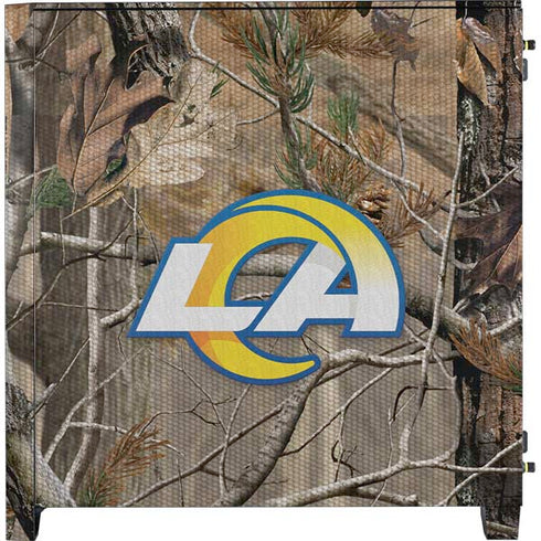 NFL Los Angeles Rams Realtree AP Camo Corsair 4000D Tempered Glass Mid-Tower ATX Case Skin