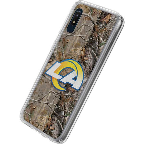 NFL Los Angeles Rams Realtree AP Camo Galaxy A10e Clear Case