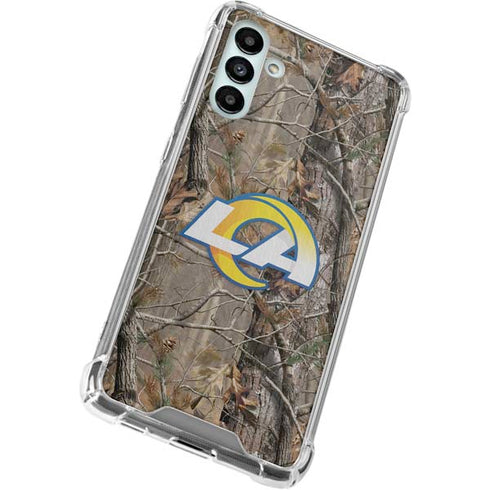 NFL Los Angeles Rams Realtree AP Camo Galaxy A13 5G Clear Case