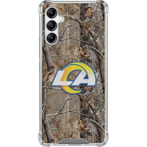 NFL Los Angeles Rams Realtree AP Camo Galaxy A15 5G Clear Case
