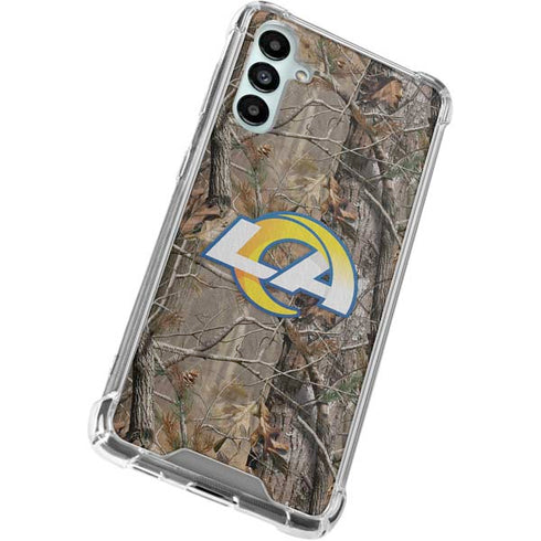 NFL Los Angeles Rams Realtree AP Camo Galaxy A15 5G Clear Case