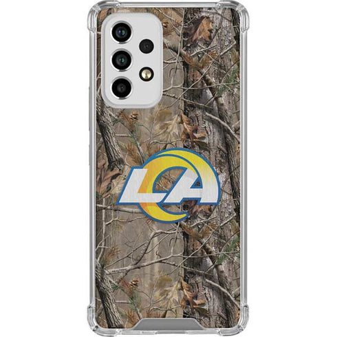 NFL Los Angeles Rams Realtree AP Camo Galaxy A33 5G Clear Case