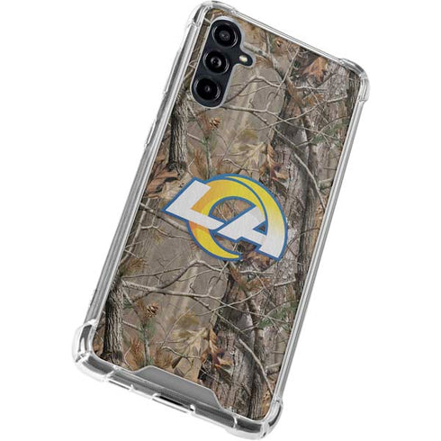 NFL Los Angeles Rams Realtree AP Camo Galaxy A54 5G Clear Case