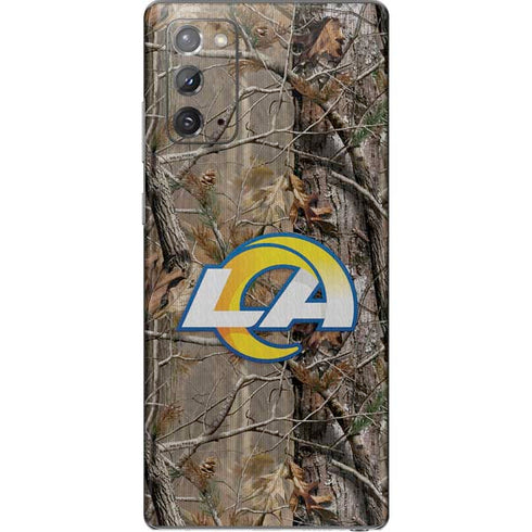 NFL Los Angeles Rams Realtree AP Camo Galaxy Note20 5G Skin