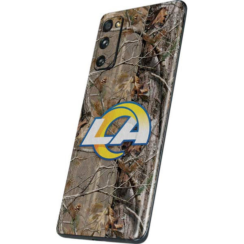 NFL Los Angeles Rams Realtree AP Camo Galaxy S20 Fan Edition Skin