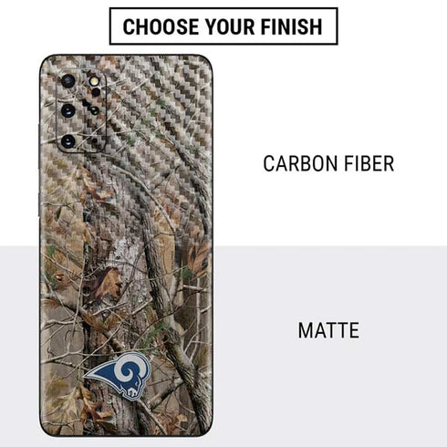 NFL Los Angeles Rams Realtree AP Camo Galaxy S20 Plus Skin