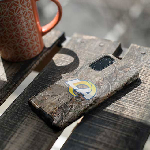 NFL Los Angeles Rams Realtree AP Camo Galaxy S20 Pro Case