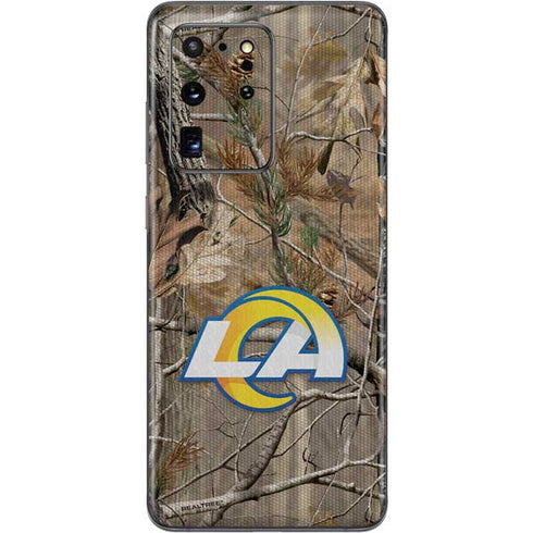 NFL Los Angeles Rams Realtree AP Camo Galaxy S20 Ultra 5G Skin