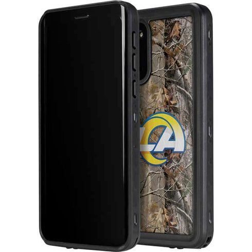 NFL Los Angeles Rams Realtree AP Camo Galaxy S20 Waterproof Case