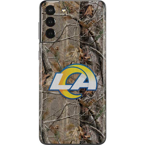 NFL Los Angeles Rams Realtree AP Camo Galaxy S21 Plus 5G Skin
