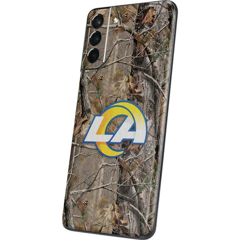 NFL Los Angeles Rams Realtree AP Camo Galaxy S21 Plus 5G Skin
