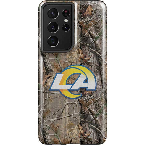 NFL Los Angeles Rams Realtree AP Camo Galaxy S21 Ultra 5G Pro Case