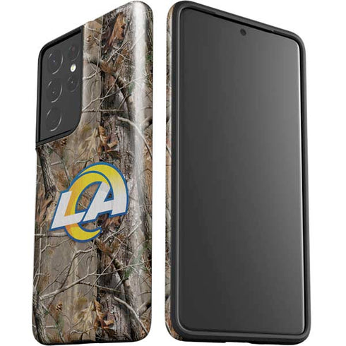 NFL Los Angeles Rams Realtree AP Camo Galaxy S21 Ultra 5G Pro Case