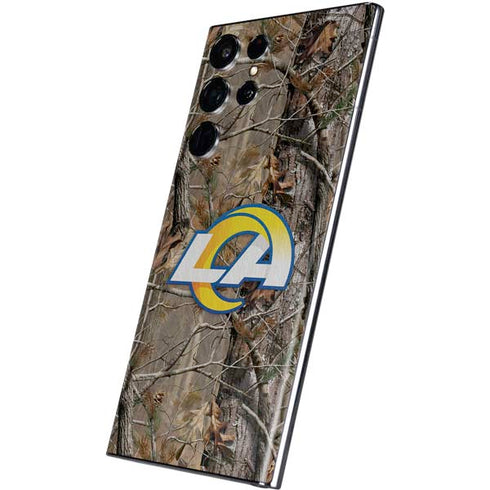 NFL Los Angeles Rams Realtree AP Camo Galaxy S22 Ultra Skin