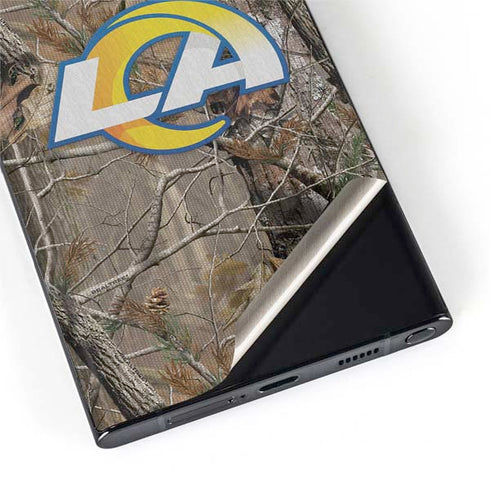 NFL Los Angeles Rams Realtree AP Camo Galaxy S22 Ultra Skin