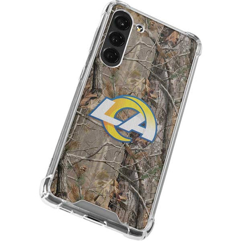 NFL Los Angeles Rams Realtree AP Camo Galaxy S23 Plus Clear Case