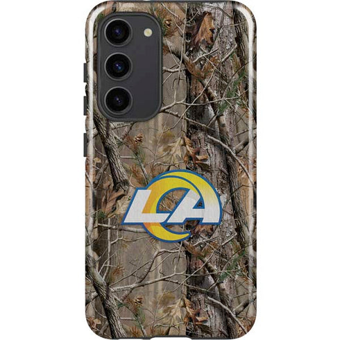 NFL Los Angeles Rams Realtree AP Camo Galaxy S23 Plus Pro Case