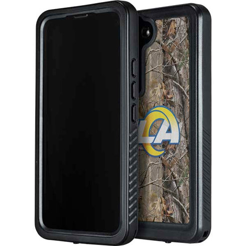 NFL Los Angeles Rams Realtree AP Camo Galaxy S23 Plus Waterproof Case