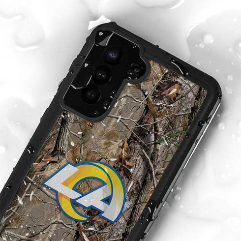 NFL Los Angeles Rams Realtree AP Camo Galaxy S23 Plus Waterproof Case