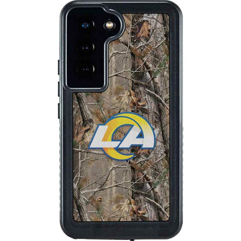 NFL Los Angeles Rams Realtree AP Camo Galaxy S23 Waterproof Case