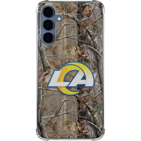 NFL Los Angeles Rams Realtree AP Camo Galaxy S24 Clear Case