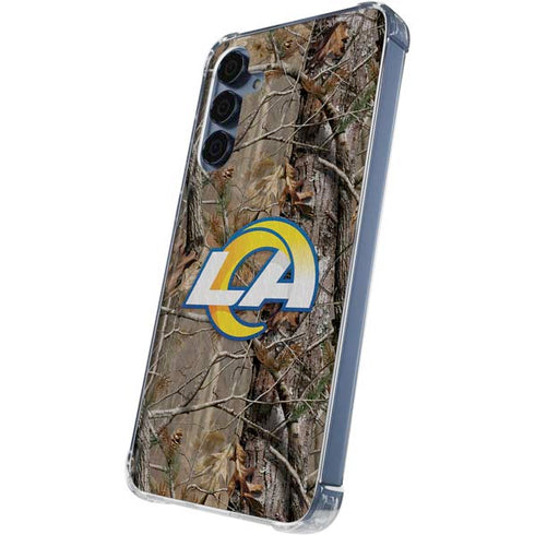 NFL Los Angeles Rams Realtree AP Camo Galaxy S24 Clear Case