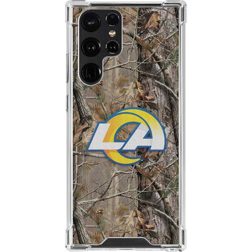 NFL Los Angeles Rams Realtree AP Camo Galaxy S24 Ultra Clear Case