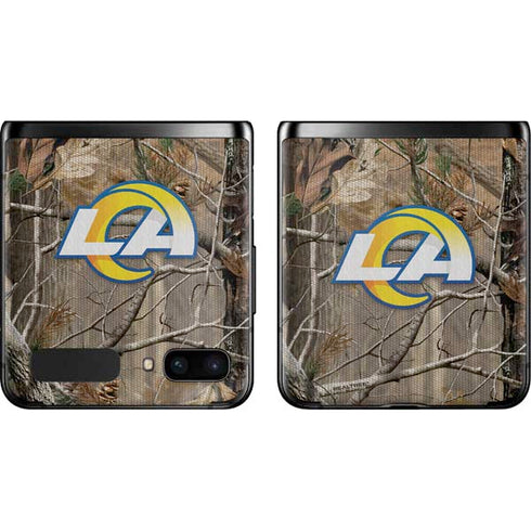 NFL Los Angeles Rams Realtree AP Camo Galaxy Z Flip Skin