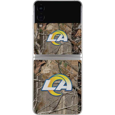 NFL Los Angeles Rams Realtree AP Camo Galaxy Z Flip3 5G Skin