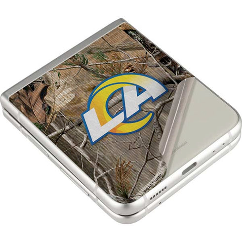NFL Los Angeles Rams Realtree AP Camo Galaxy Z Flip3 5G Skin