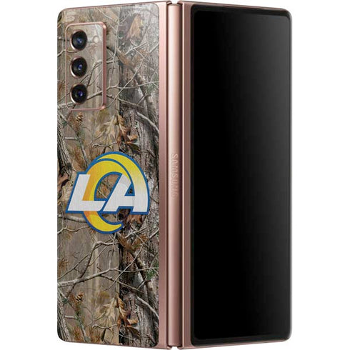 NFL Los Angeles Rams Realtree AP Camo Galaxy Z Fold2 5G Skin
