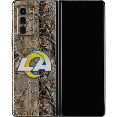 NFL Los Angeles Rams Realtree AP Camo Galaxy Z Fold2 5G Skin