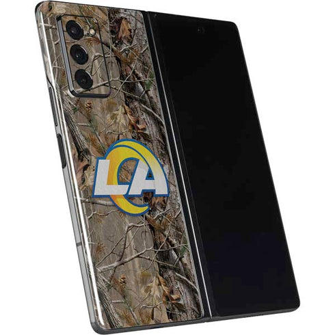 NFL Los Angeles Rams Realtree AP Camo Galaxy Z Fold2 5G Skin