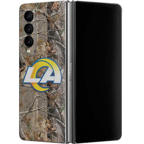 NFL Los Angeles Rams Realtree AP Camo Galaxy Z Fold4 5G Skin