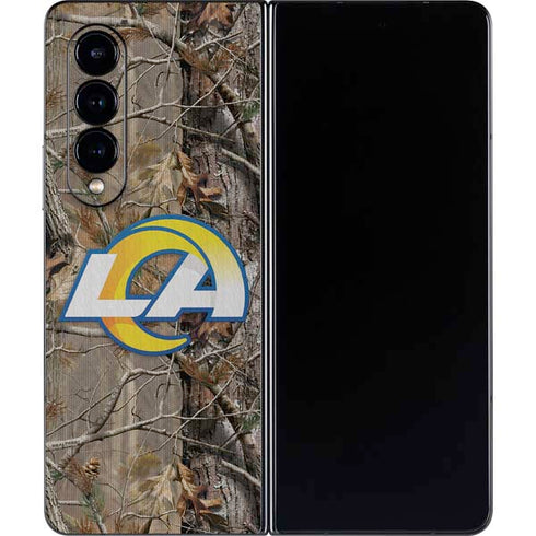 NFL Los Angeles Rams Realtree AP Camo Galaxy Z Fold4 5G Skin