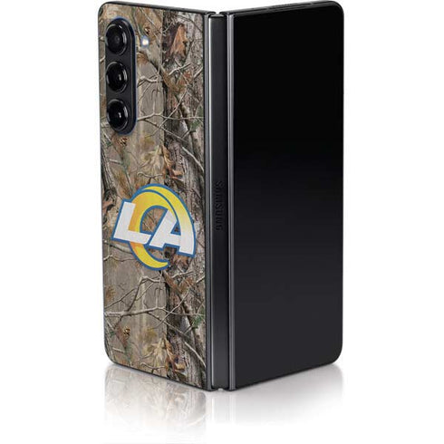 NFL Los Angeles Rams Realtree AP Camo Galaxy Z Fold5 5G Skin