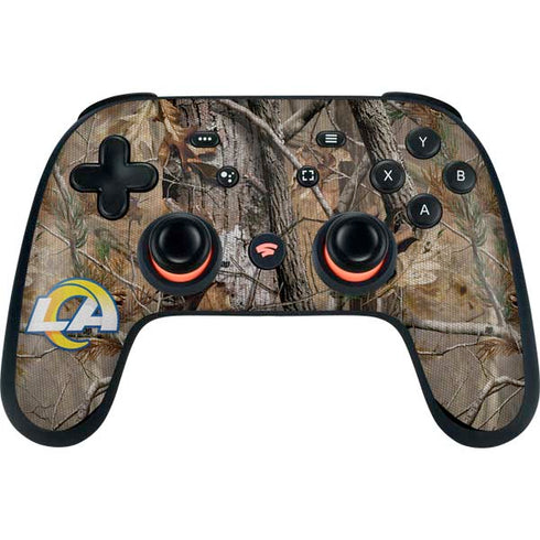 NFL Los Angeles Rams Realtree AP Camo Google Stadia Controller Skin