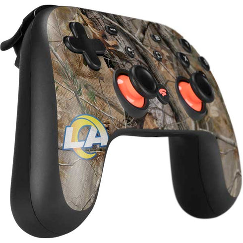 NFL Los Angeles Rams Realtree AP Camo Google Stadia Controller Skin