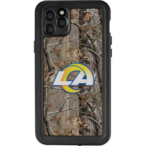NFL Los Angeles Rams Realtree AP Camo iPhone 11 Pro Max Waterproof Case