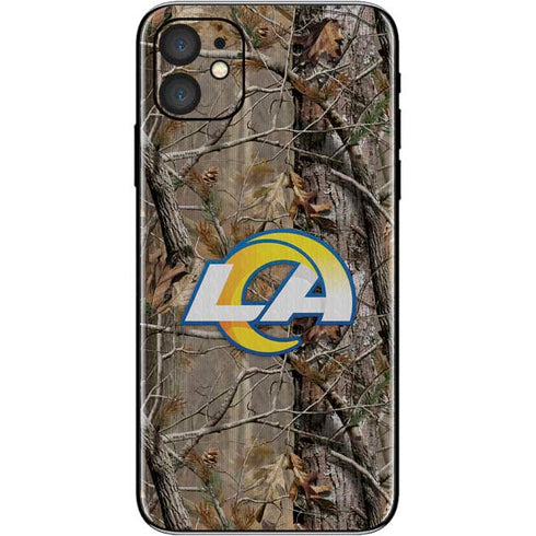 NFL Los Angeles Rams Realtree AP Camo iPhone 11 Skin