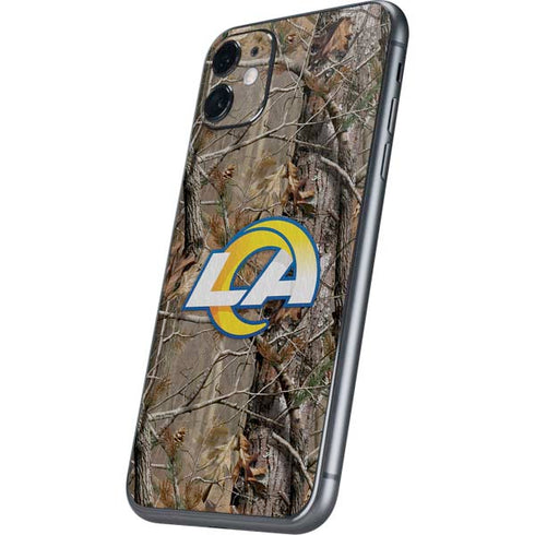 NFL Los Angeles Rams Realtree AP Camo iPhone 11 Skin