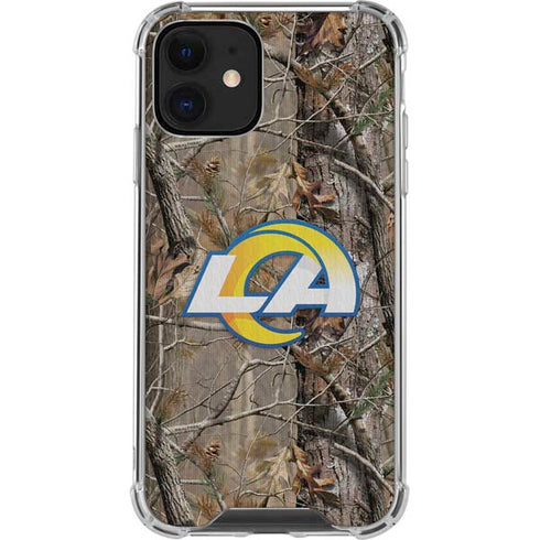 NFL Los Angeles Rams Realtree AP Camo iPhone 12 Mini Clear Case