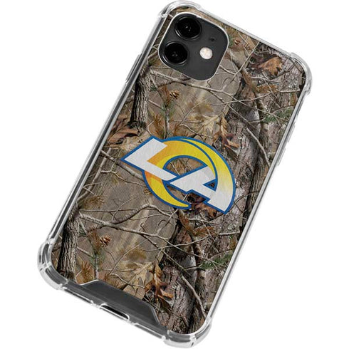 NFL Los Angeles Rams Realtree AP Camo iPhone 12 Mini Clear Case